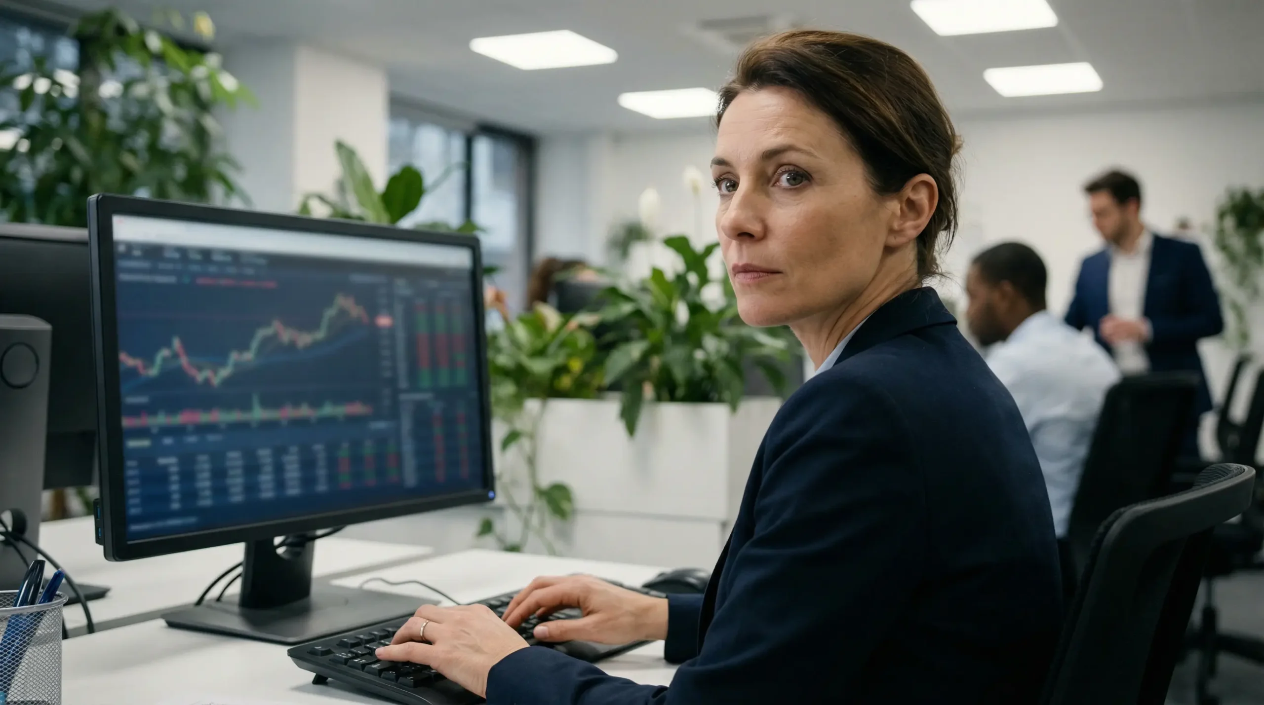 Élue CSE analysant des indicateurs financiers pour évaluer le droit d'alerte économique