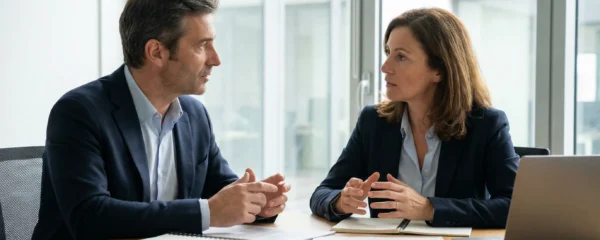 Élus CSE en réunion discutant du droit d'alerte économique